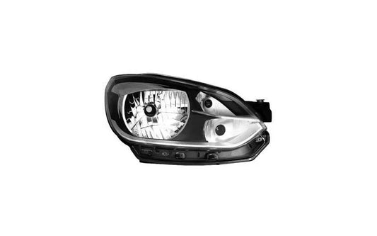 Koplamp rechts H4 chroom met elek. motor geschikt voor Up! 2012-2016