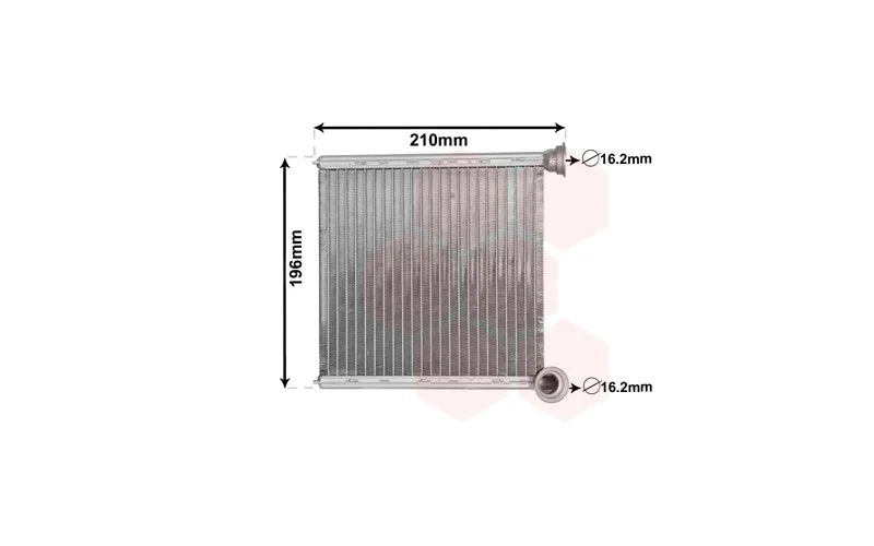 Radiator kachel type valeo geschikt voor Golf 7 7.5, Tiguan, Passat, Touran, Leon, A3