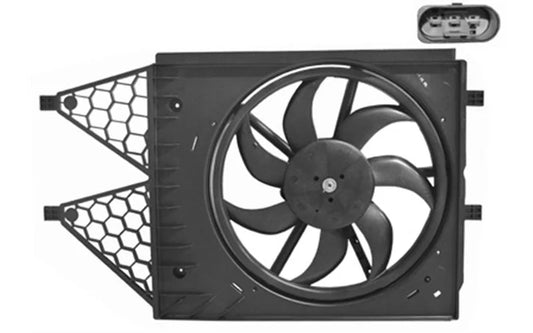 Kader met schroef en motor ventilator 1.2 TSi / 1.6i – airco / 1.2 TDi / 1.6 TDi geschikt voor Polo 6R 2009-2014