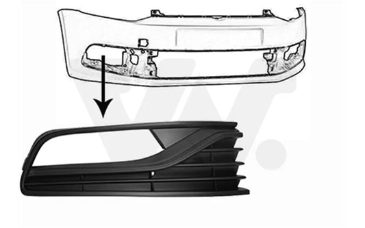Mistlamp kap rechts open geschikt voor Polo 6C 2014-2017