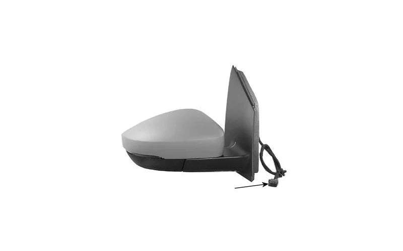 Buitenspiegel volledig rechts primer geschikt voor Polo 6R 2009-2014