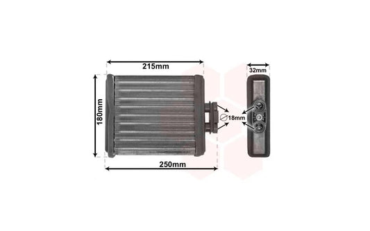 Radiator kachel geschikt voor Polo 6R 2009-2014