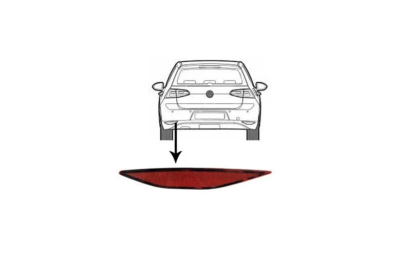 Reflector links geschikt voor Golf 7 2012-2017
