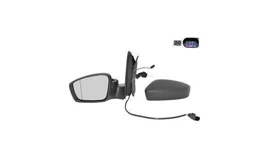 Buitenspiegel volledig links zwart +kabel voor contact vergrendeling geschikt voor UP MII Citigo