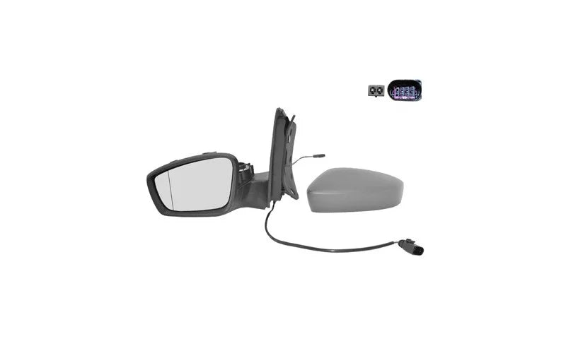 Buitenspiegel volledig links primer +kabel voor contact vergrendeling geschikt voor UP MII Citigo