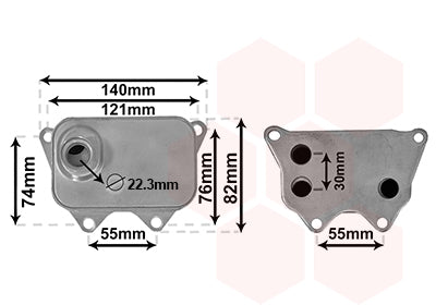 A3 Oliekoeler voor motor 1.8 TFSi