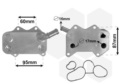 A1 Oliekoeler voor motor 2.0 TFSi
