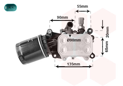 A1 Oliekoeler voor motor 1.4 TDi
