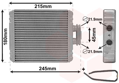 Radiator kachel geschikt voor Ibiza 2015+ / Polo 6C 2014+ / A1
