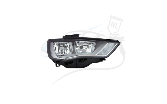 A3 Dubbele koplamp rechts H7+H15 met elekt. motor