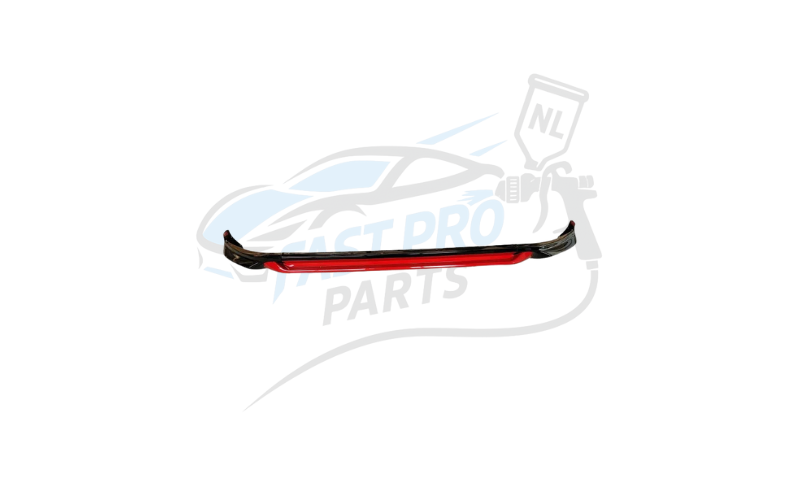 GTI Splitter spoiler voor hoogglans zwart/rood geschikt voor Golf 7.5 2017-2020 met standaard voorbumper