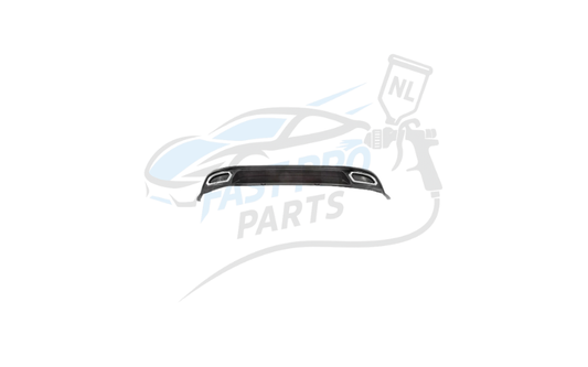 Diffuser hoogglans zwart met chroom geschikt voor Golf 7.5 R-line 2017-2020