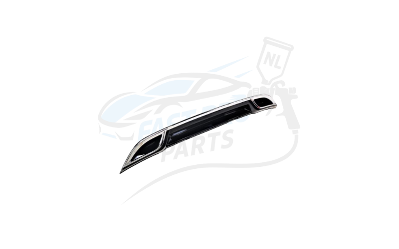 Diffuser hoogglans zwart met chroom geschikt voor Golf 7.5 R-line 2017-2020