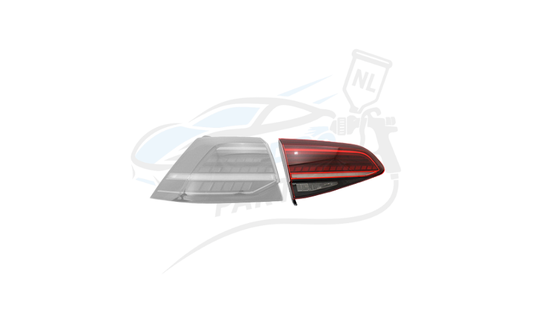 Achterlicht binnen links led donker rood geschikt voor Golf 7.5 2017-2020