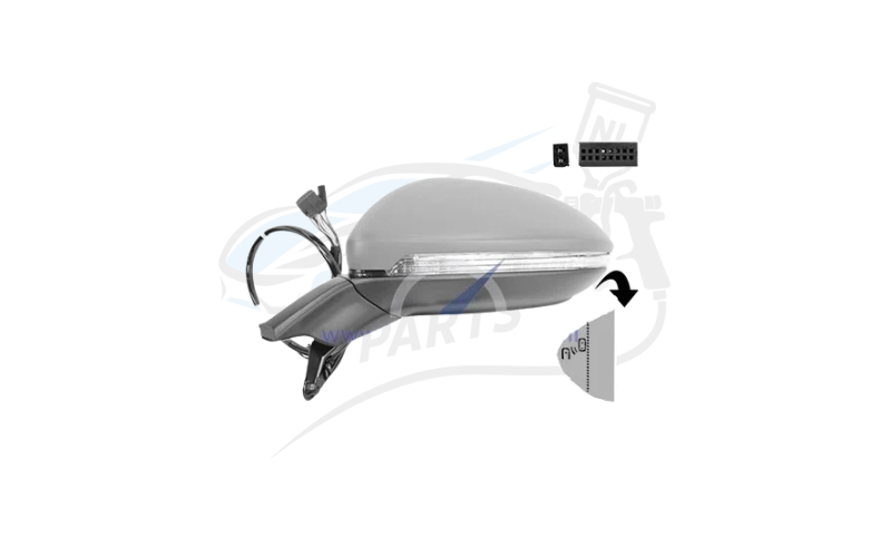 Buitenspiegel elektrisch volledig links primer elek. inklpb. side assist geschikt voor Golf 7.5 2017-2020