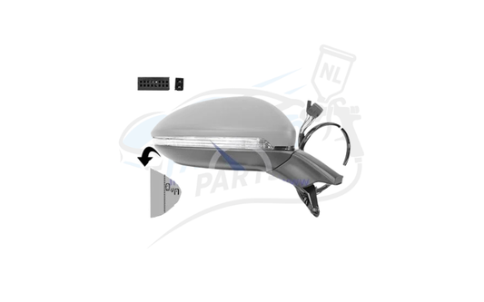 Buitenspiegel elektrisch volledig rechts verwarmd primer side assist geschikt voor Golf 7.5 2017-2020