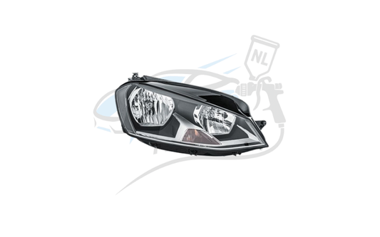 Koplamp rechts H7 + H15 met elekt. motor geschikt voor golf 7 2012-2017