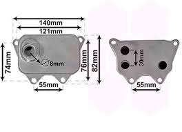 Oliekoeler voor motor geschikt voor Polo/UP/Caddy/passat/tiguan/touran/A1/A3/A4/Q3